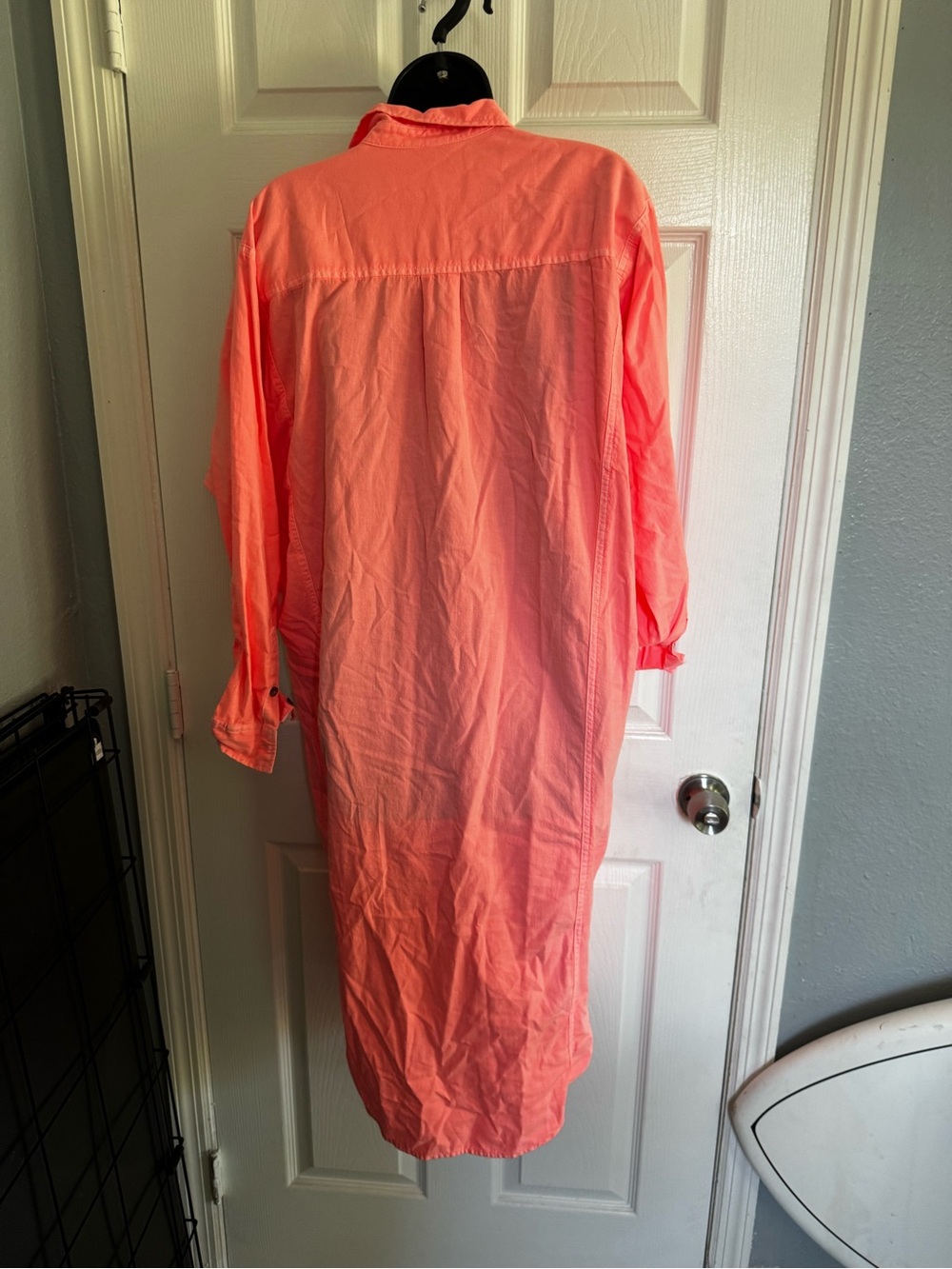 NWT Universal Thread Coral Button-Down Shirt Dress - Picture 2 of 3